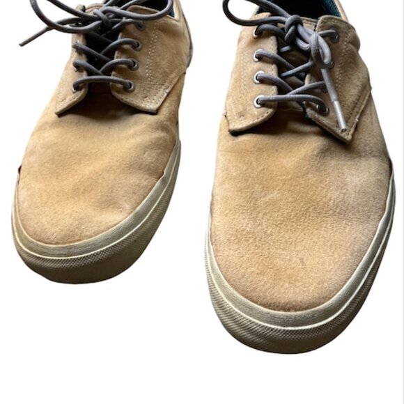 VANS SYNDICATE JASON DILL DERBY, WHEAT LEATHER/ WHITE Mens Size 10 - Picture 3 of 6